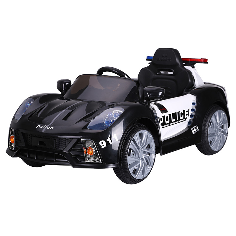 2020 new style non-licensed kids toy electric ride on police car with power wheel for children to drive