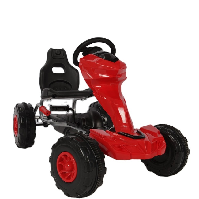 China high quality and luxury kids ride on kart car with plastic wheels for baby without electric battery