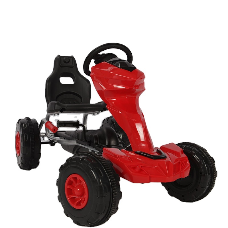 China high quality and luxury kids ride on kart car with plastic wheels for baby without electric battery