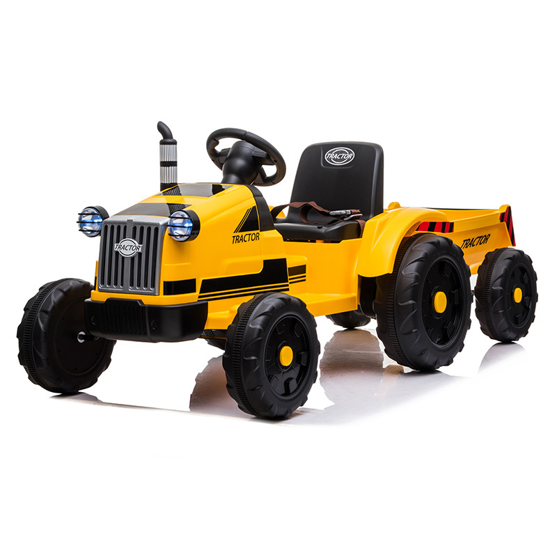 2020 hot selling and popular kids toys electric ride on tractor with six wheels for kids to play