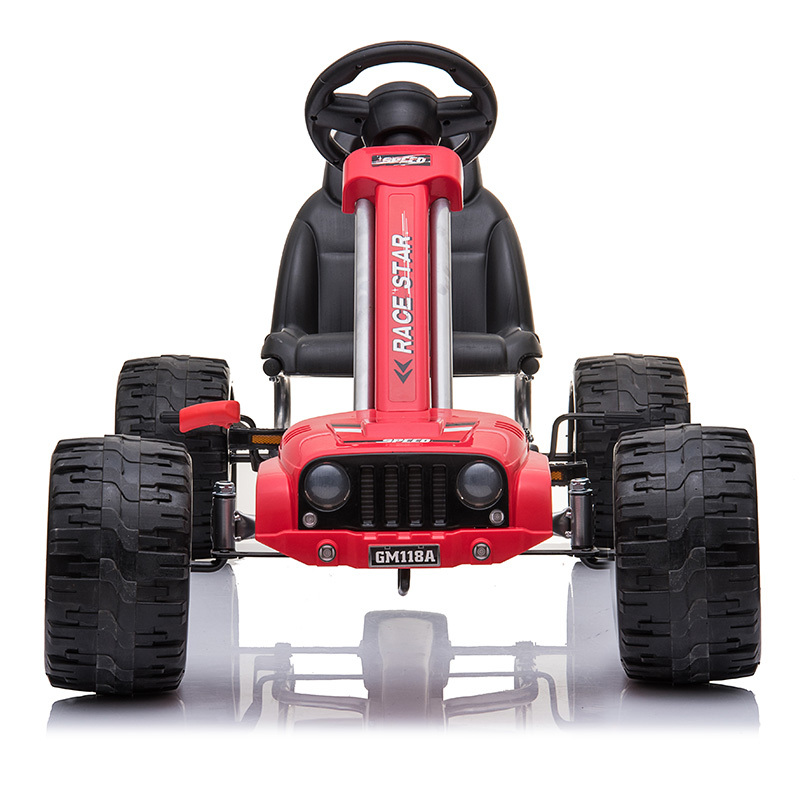 2020 popular and competitive go kart pedal car with powered gas tires for kids to play
