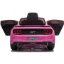 2020 battery power rechargeable 24v baby ride on car with romte pink kids electric car