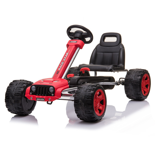 2020 popular and competitive go kart pedal car with powered gas tires for kids to play