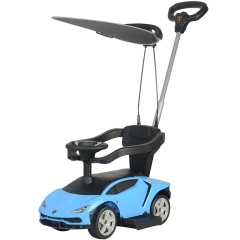 Factory wholesale licensed baby ride on cars with push handle walk car