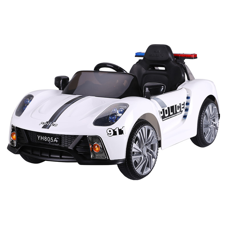 2020 new style non-licensed kids toy electric ride on police car with power wheel for children to drive