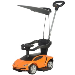 Factory wholesale licensed baby ride on cars with push handle walk car