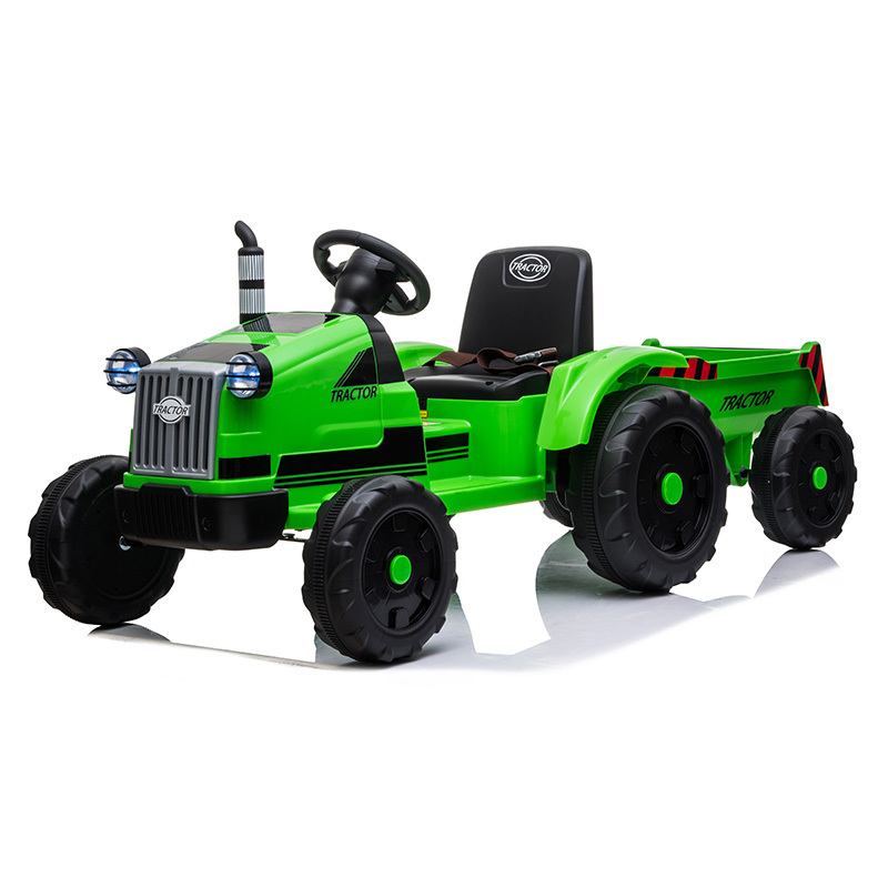 2020 hot selling and popular kids toys electric ride on tractor with six wheels for kids to play