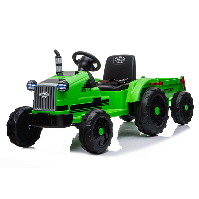 2020 hot selling and popular kids toys electric ride on tractor with six wheels for kids to play