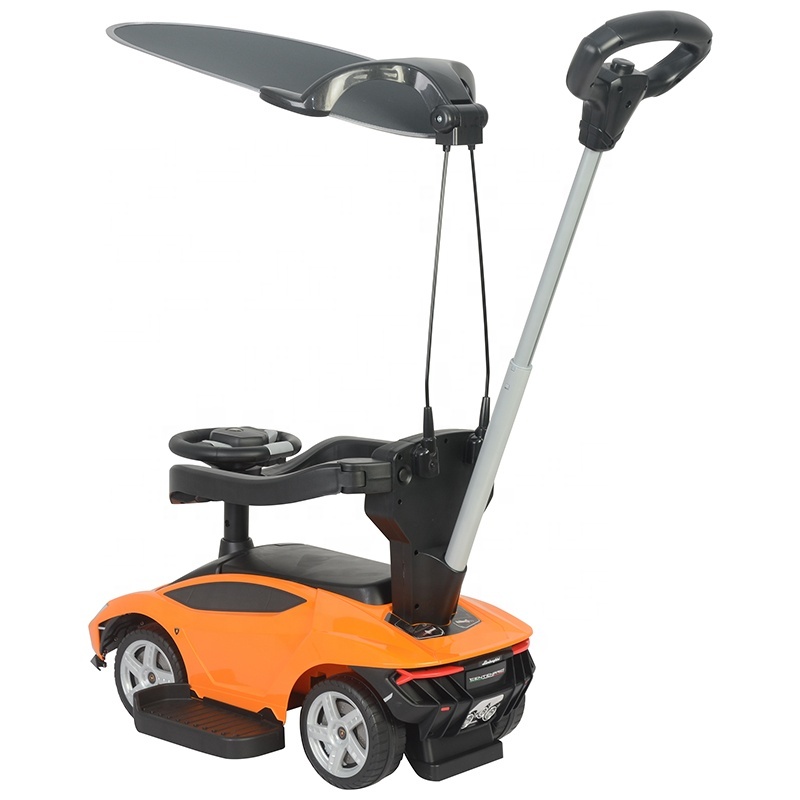 Factory wholesale licensed baby ride on cars with push handle walk car