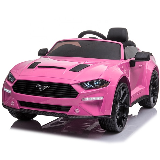 2020 battery power rechargeable 24v baby ride on car with romte pink kids electric car