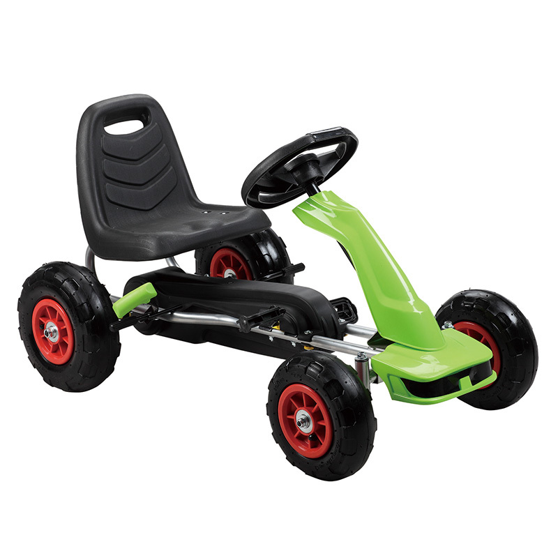 2020 factory whosesale non-licensed kids ride on pedal race kart car with air wheel for children