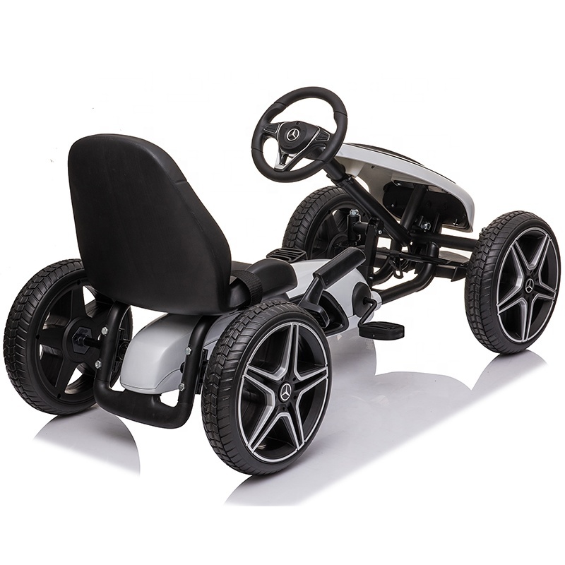 Benz licensed  hot sale factory wholesale electric go kart for kids to drive ride on car pedals go kart