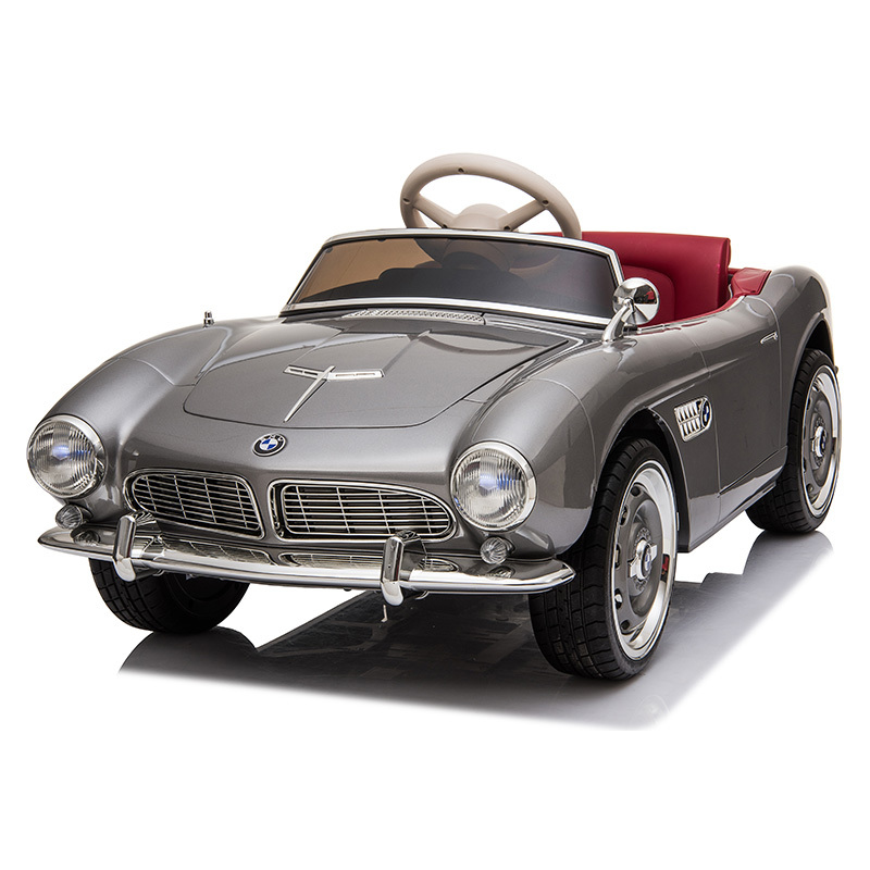 2021 licensed children toy electric ride on car with retro style and remote control for kids to drive