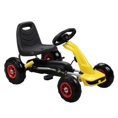 2020 factory whosesale non-licensed kids ride on pedal race kart car with air wheel for children