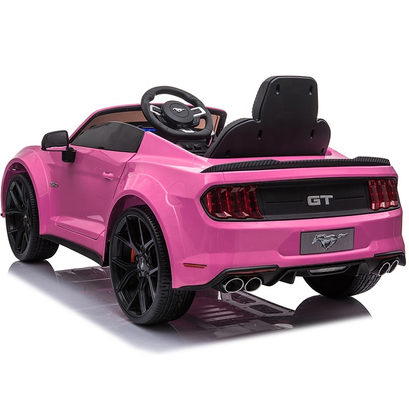 2020 battery power rechargeable 24v baby ride on car with romte pink kids electric car