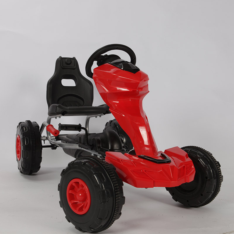 China high quality and luxury kids ride on kart car with plastic wheels for baby without electric battery