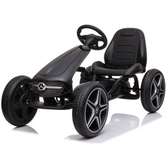 Benz licensed  hot sale factory wholesale electric go kart for kids to drive ride on car pedals go kart