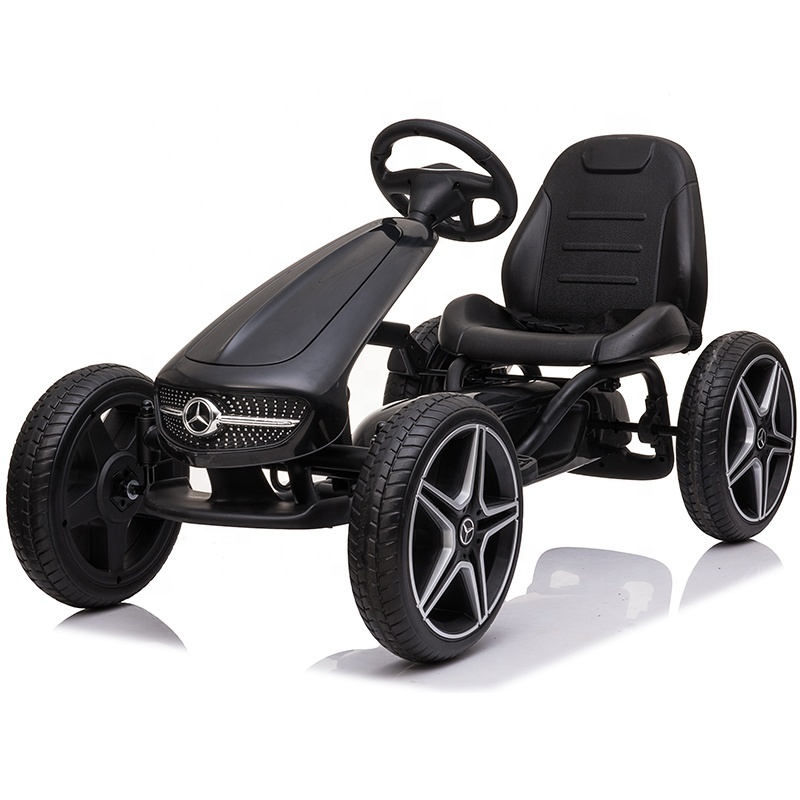 Benz licensed  hot sale factory wholesale electric go kart for kids to drive ride on car pedals go kart