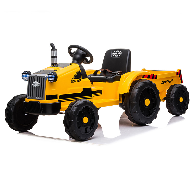 2020 hot selling and popular kids toys electric ride on tractor with six wheels for kids to play