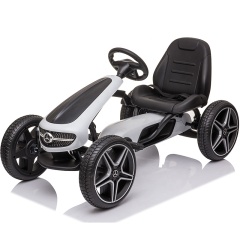 Benz licensed  hot sale factory wholesale electric go kart for kids to drive ride on car pedals go kart