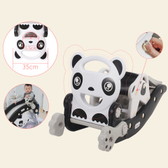 2020 New Arrivals 2 In 1 Foldable Cute Animal Big Development Funny Non-Toxic Kids Slip Slide Rocking Horse Walker Combination