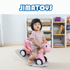 Indoor plastic kids rocking horse for baby ride toy 
