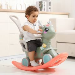 Factory Directly Supply Cheap Price Widespread Safety Multifunctional Baby Plastic Rocking Horse For Kids 