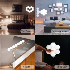DIY Touch weißes sechseckiges Licht