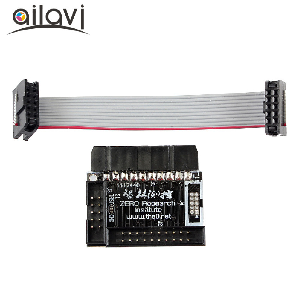 Ailavi® Standard ARM 20-pin JTAG Interface to 10-Pin 2.0mm and 10-Pin 1.27mm Spacing SWD /JTAG Interface Adapter