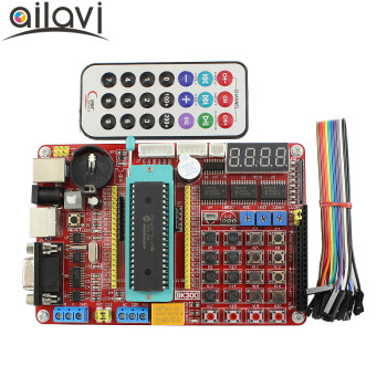 Ailavi® PIC Development Board Kit Microchip PIC16F877A Integrated Circuit Learning Board with Remote Control