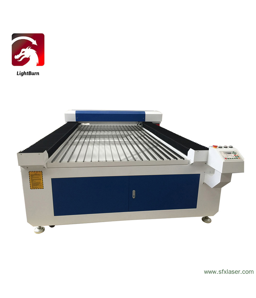 Grabador láser cortador láser CO130 150W / 180W / 220W / 300W / 2W con banco de trabajo de 1300 × 2500 mm y enfriador de agua S&A Grabador láser cortador láser CO130 150W / 180W / 220W / 300W / 2W con banco de trabajo de 1300 × 2500 mm y enfriador de agua S&A