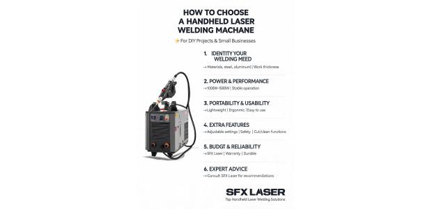 How to choose a handheld laser welding machine for DIY projects and small businesses?