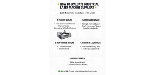 How to evaluate the quality and after-sales service of industrial laser machine suppliers?