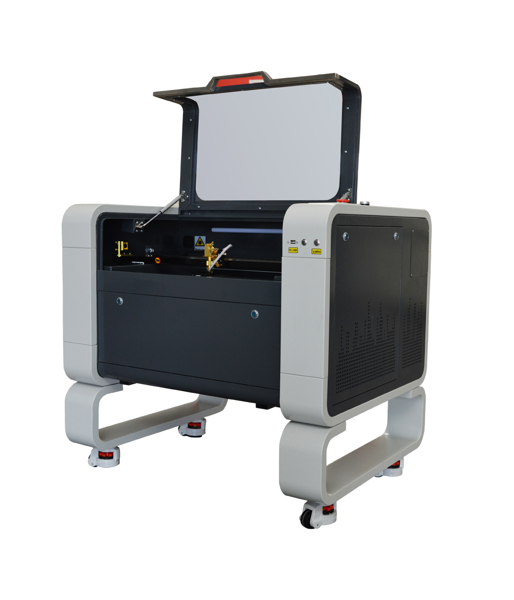 Machine de découpe laser CO50 60W/80W/100W/2W 16 × 24 ''plan de travail, panneau de commande RUIDA DSP logiciel RDworksV8 avec pointeur à point rouge, plate-forme élévatrice