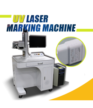 Máquina de marcado láser UV JPT de escritorio 3W/5W/10W marcador láser con computadora y software incorporados