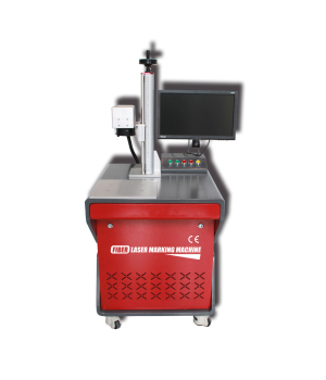 Machine de marquage laser de gravure laser à fibre JPT 20W / 30W / 50W de bureau avec ordinateur et logiciel intégrés