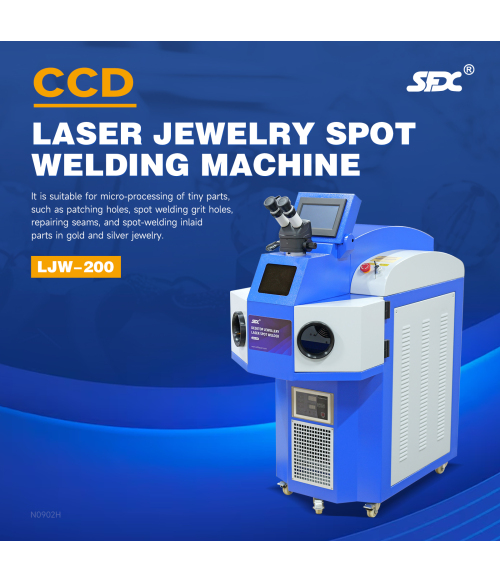 SFX 200W CCD Laser Jewelry Spot Welding Machine 60J Gold Silver Jewelry Laser Welder