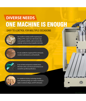 CNC 3-Achsen-Graviermaschine Mini Rundschiene CNC 3040/6040 Graviermaschine für Holz PCB Acryl