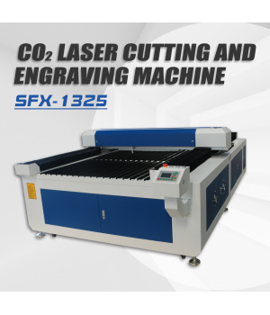 130W/150W/180W/220W/300W CO2-Laserschneider Lasergravierer mit 1300×2500mm Werkbank und S&A Wasserkühler