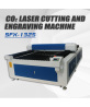 130W/150W/180W/220W/300W CO2-Laserschneider Lasergravierer mit 1300×2500mm Werkbank und S&A Wasserkühler