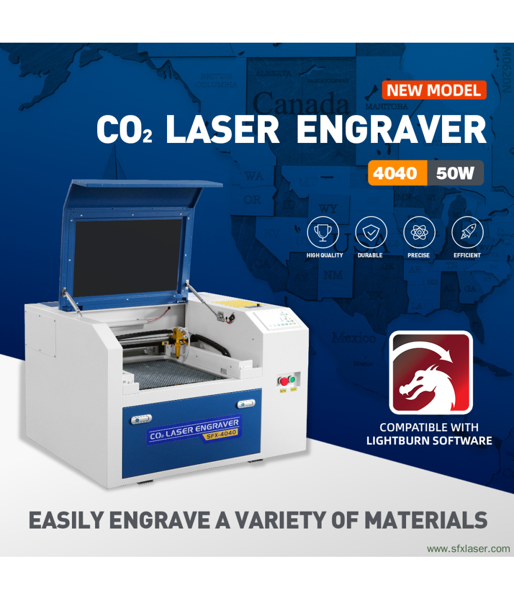 US Stock Lightburn Compatible 50W CO2 Laser Engraver Cutter Machine 16 × 16 '' (400 * 400 mm) Workbed con RUIDA DSP Panel de control RDWorks V8 US Stock Lightburn Compatible 50W CO2 Laser Engraver Cutter Machine 16 × 16 '' (400 * 400 mm) Workbed con RUIDA DSP Panel de control RDWorks V8