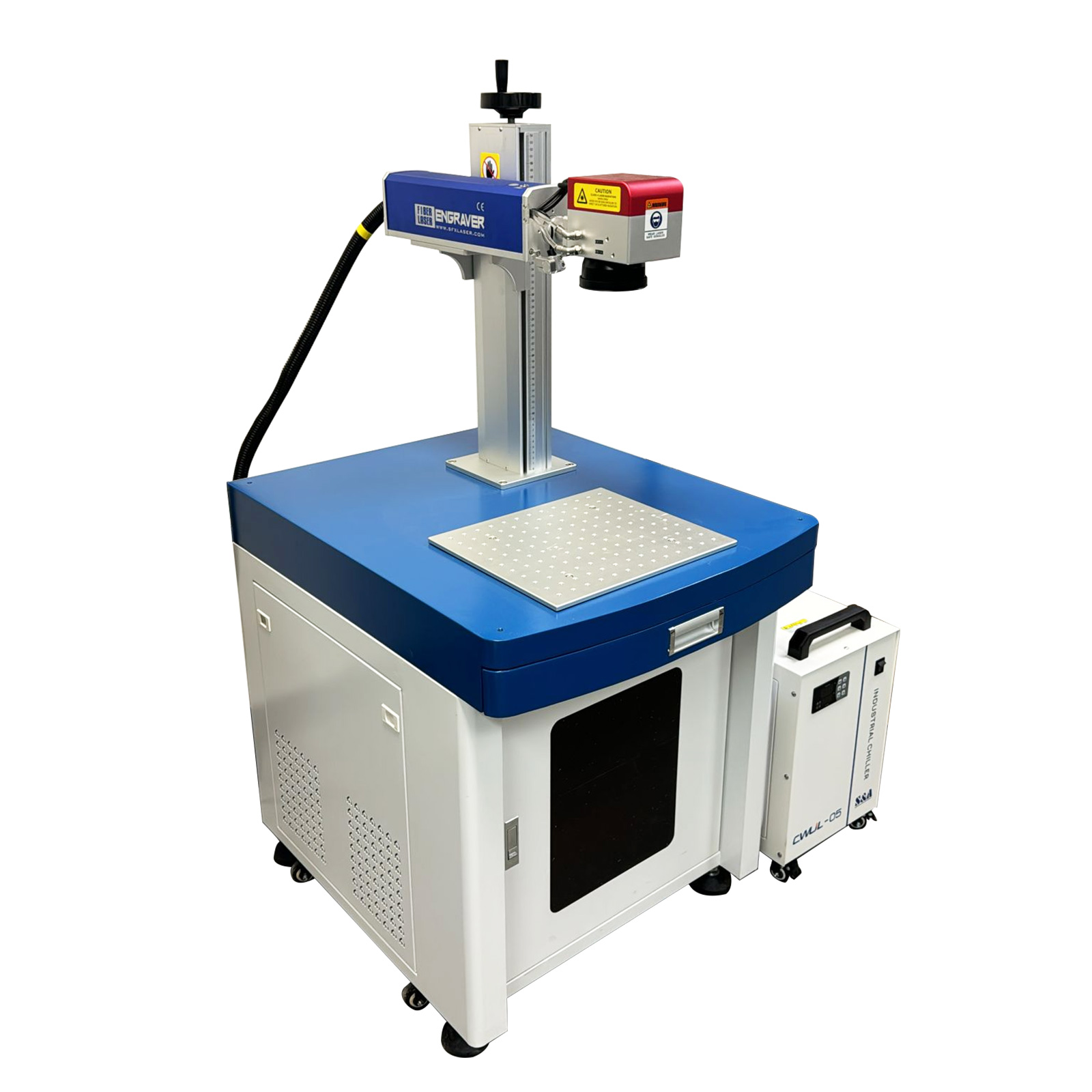 SFX 300W MOPA Desktop Laser Marking Machine Fiber Laser Metal Engraver with 110*110mm Marking Area