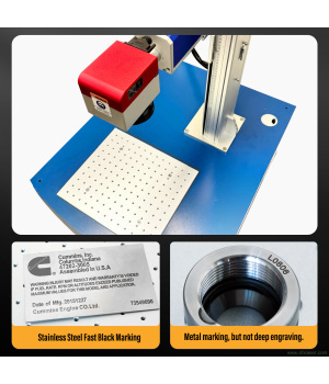 SFX 300W MOPA Desktop Laser Marking Machine Fiber Laser Metal Engraver with 110*110mm Marking Area