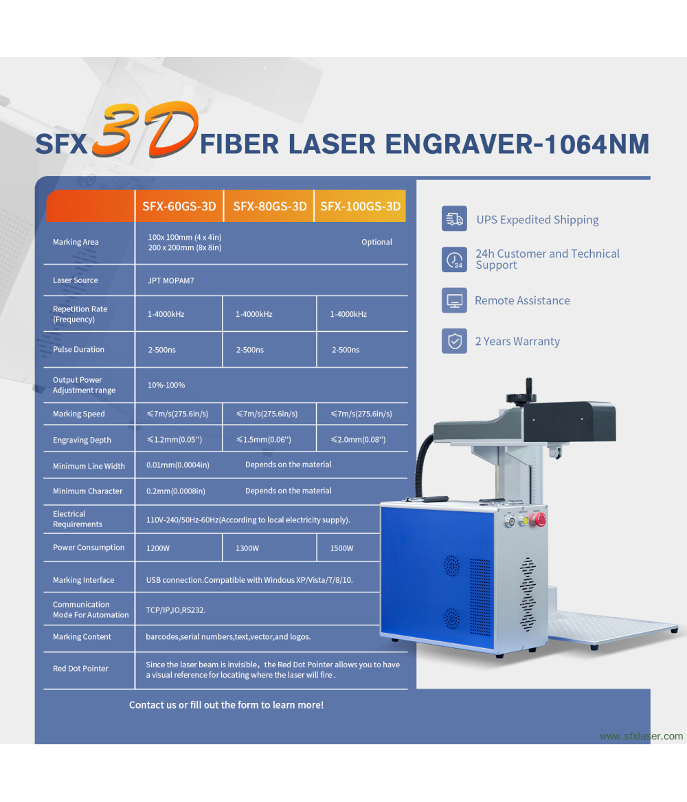SFX 60W 80W 100W 3D-Faserlasergravierer FEELTEK 3D Dynamic Focus System Lensmark Software 3D-Laserbeschriftungsmaschine SFX 60W 80W 100W 3D-Faserlasergravierer FEELTEK 3D Dynamic Focus System Lensmark Software 3D-Laserbeschriftungsmaschine
