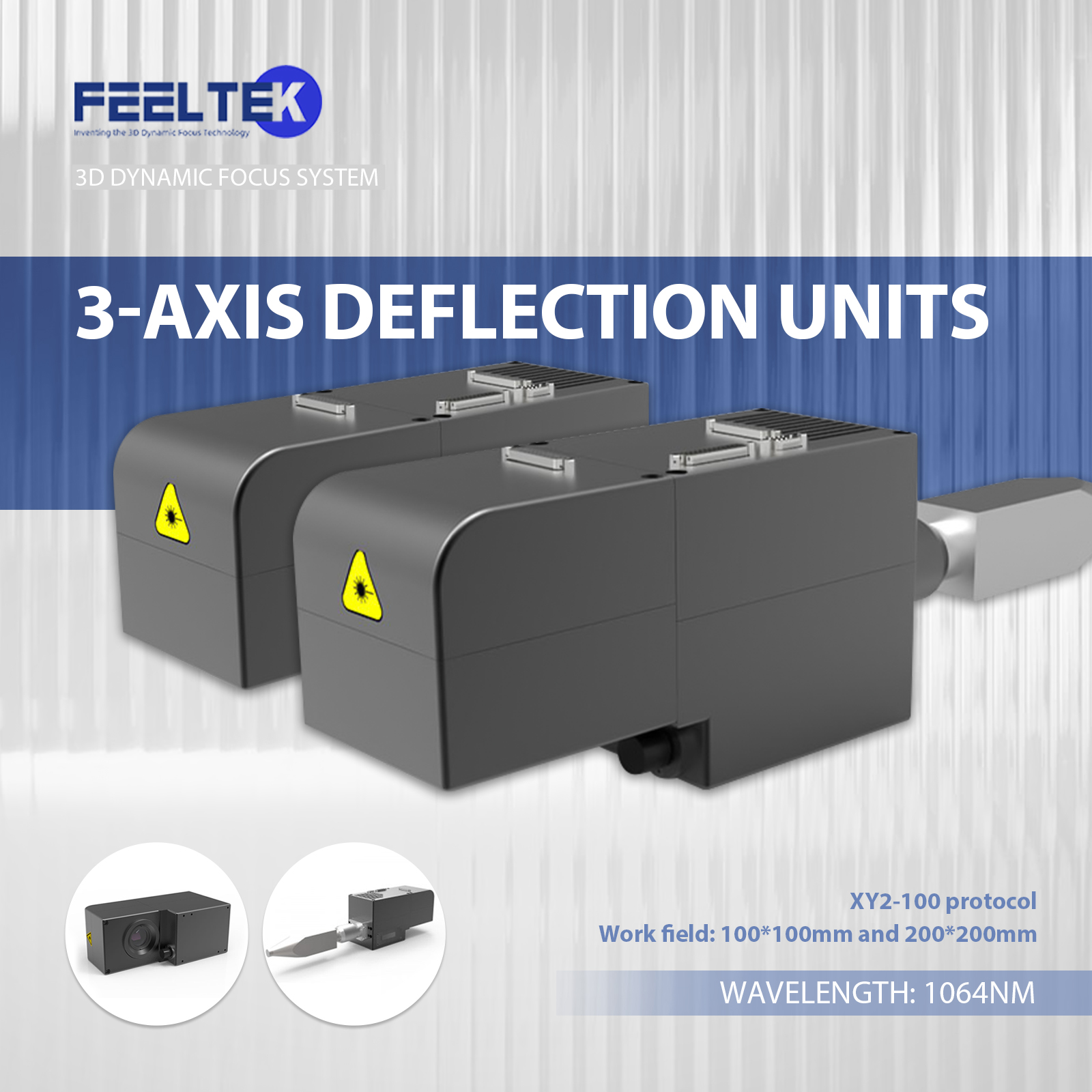 Grabador láser de fibra 60D SFX 80W 100W 3W FEELTEK Sistema de enfoque dinámico 3D Software Lenmark Máquina de marcado láser 3D