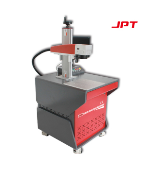 Machine de marquage laser de gravure laser à fibre JPT 20W / 30W / 50W de bureau avec ordinateur et logiciel intégrés