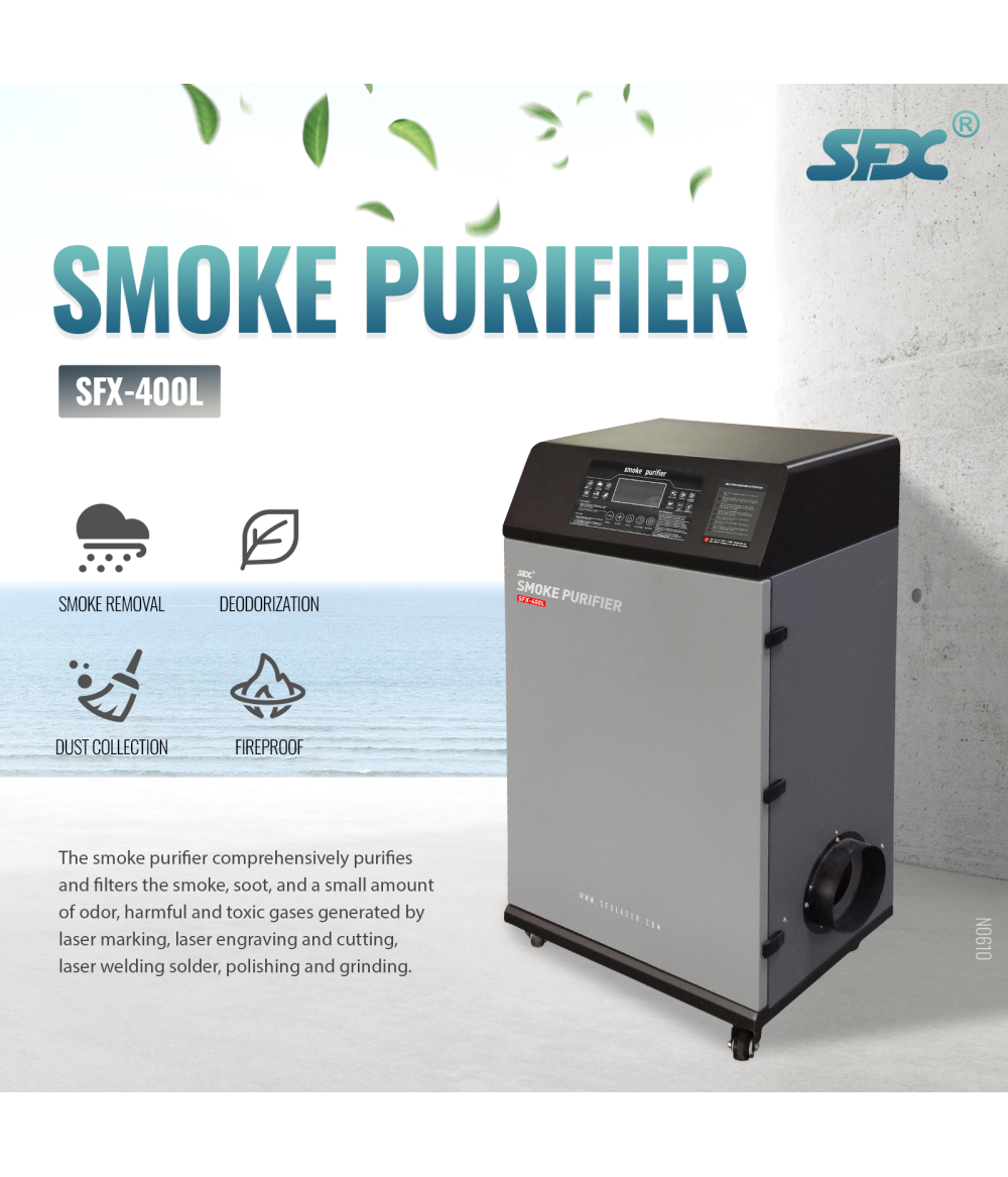 SFX-400L Purificateur de fumée Extracteur de fumée Purificateur de