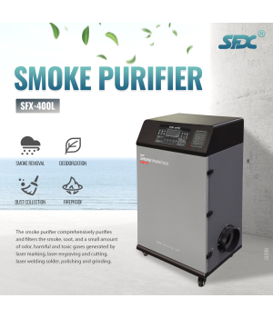 SFX-400L Очиститель дыма Вытяжка дыма Очиститель дыма для лазерной резки Гравировальный станок Лазерная чистящая машина