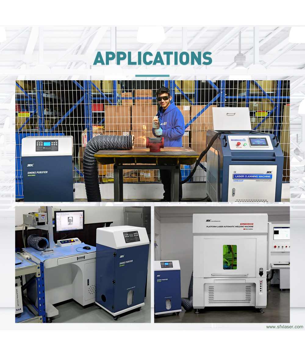 SFX-400L Laser Cleaning Machine Smoke Purifier Fume Extractor Fume Purifier for Laser Cleaning Welding Cutting Engraving SFX-400L Laser Cleaning Machine Smoke Purifier Fume Extractor Fume Purifier for Laser Cleaning Welding Cutting Engraving