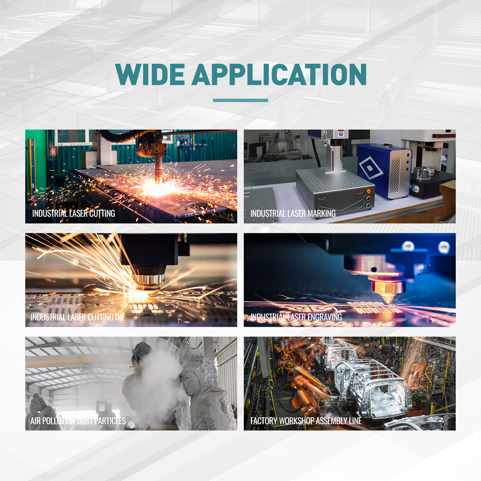 Purificador de humos para máquina de limpieza láser SFX-400L. Extractor de humos para limpieza, soldadura, corte y grabado láser.